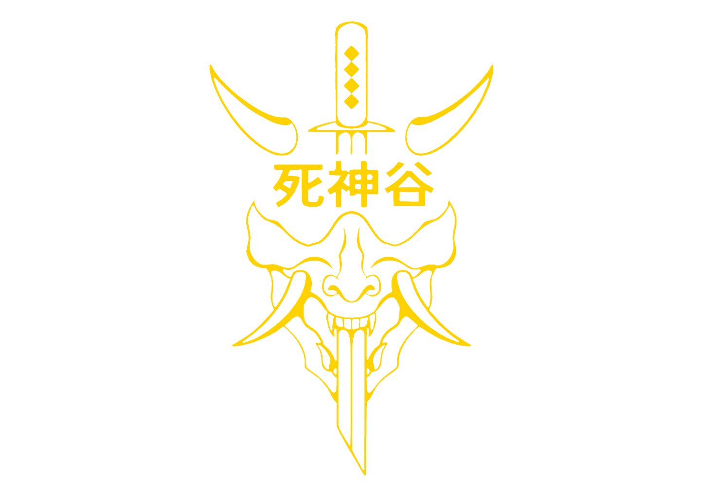 Sticker Luneta - DEMON KATANA