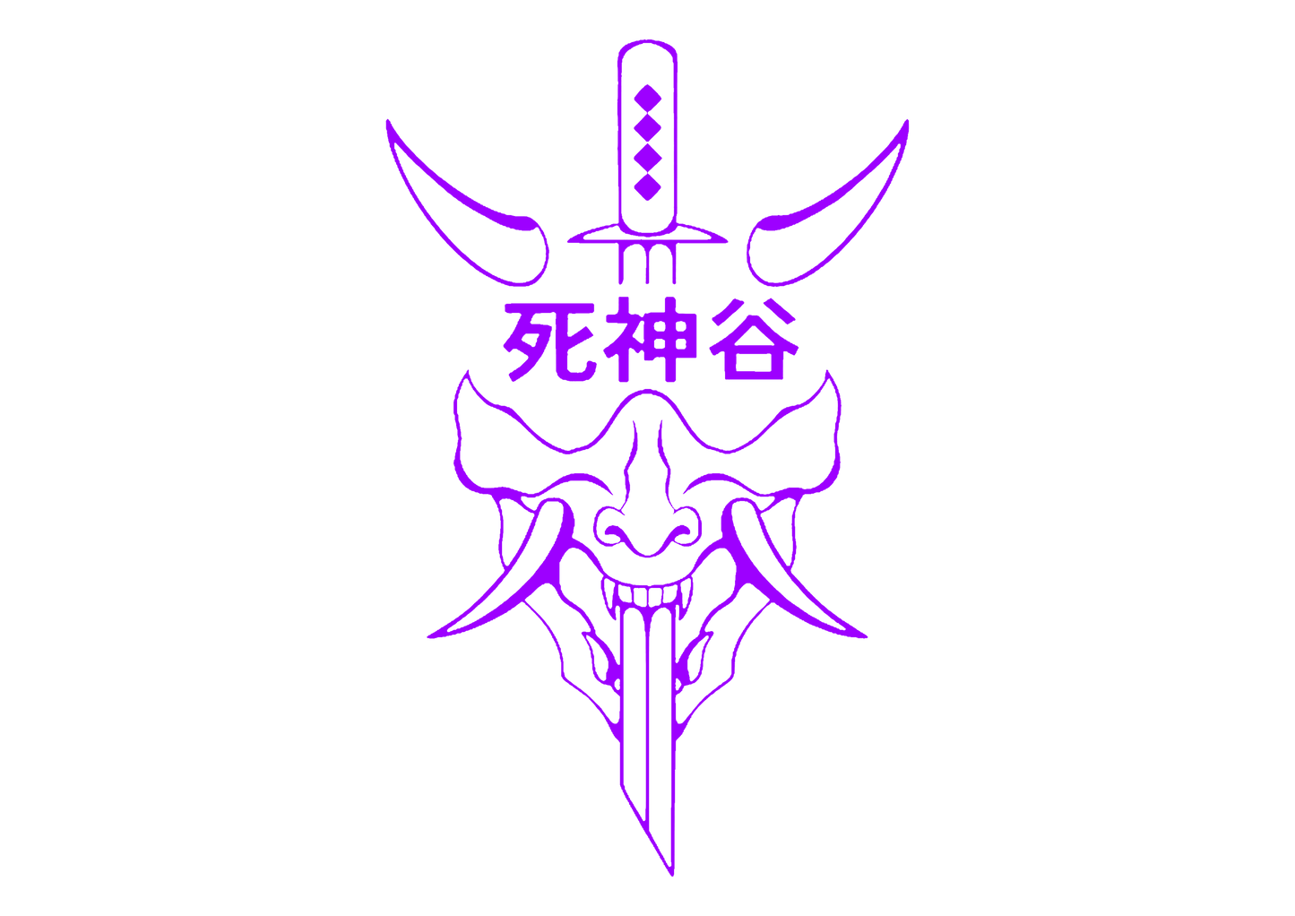 Sticker Luneta - DEMON KATANA