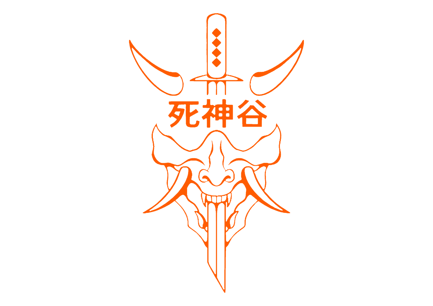 Sticker Luneta - DEMON KATANA
