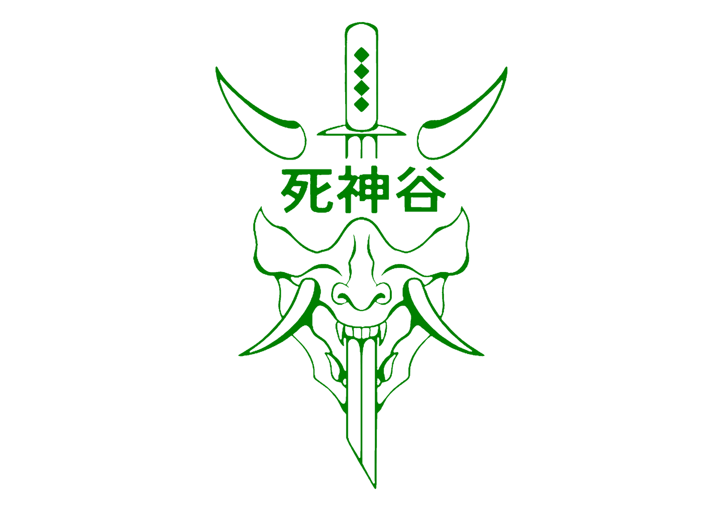 Sticker Luneta - DEMON KATANA