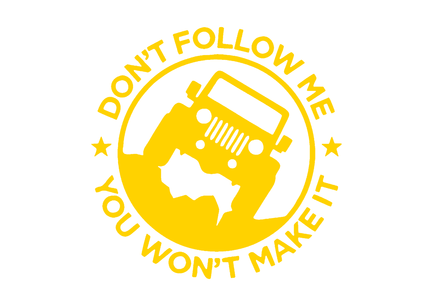Sticker - DON'T FOLLOW ME