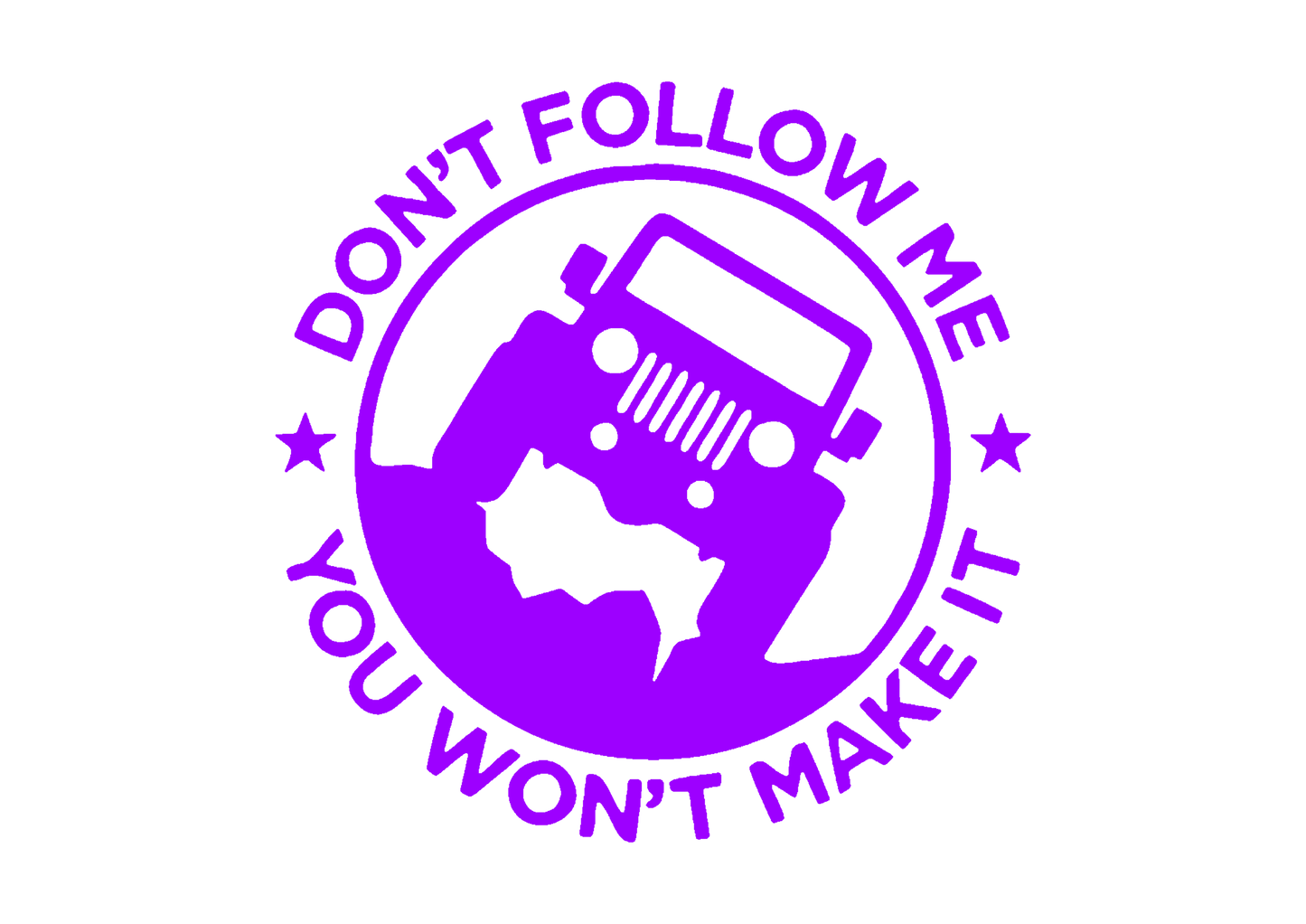 Sticker - DON'T FOLLOW ME