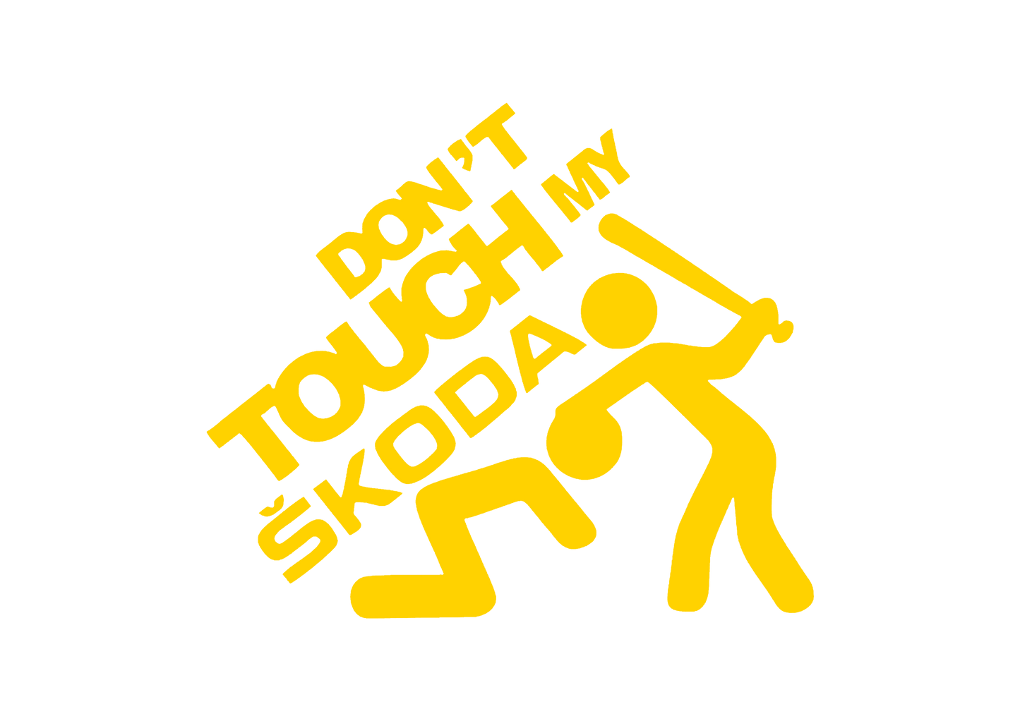 Sticker - DON'T TOUCH MY SKODA 2