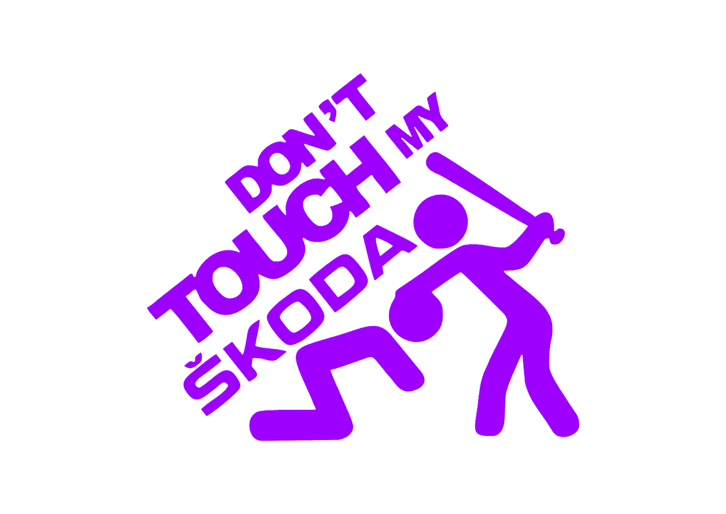 Sticker - DON'T TOUCH MY SKODA 2