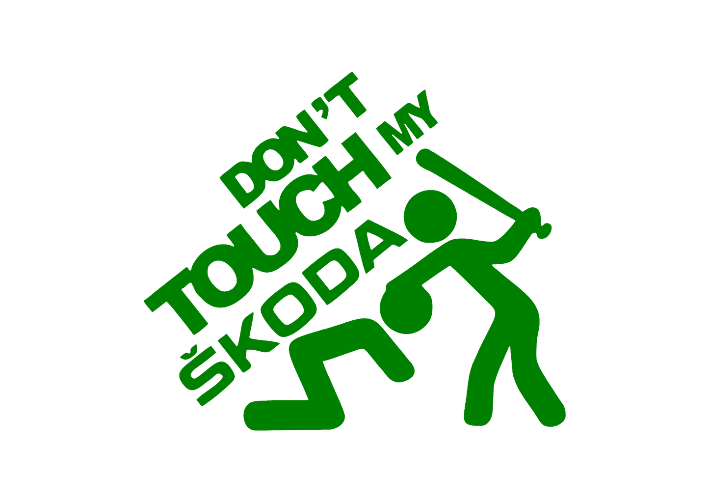 Sticker - DON'T TOUCH MY SKODA 2