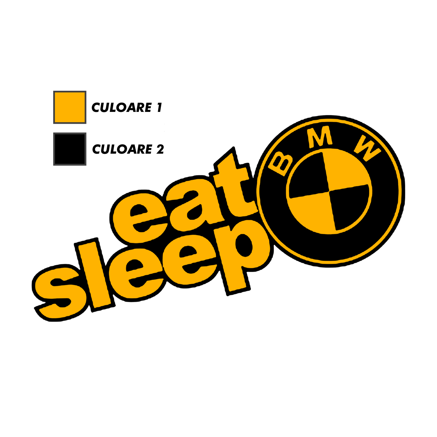 Sticker - EAT SLEEP BMW