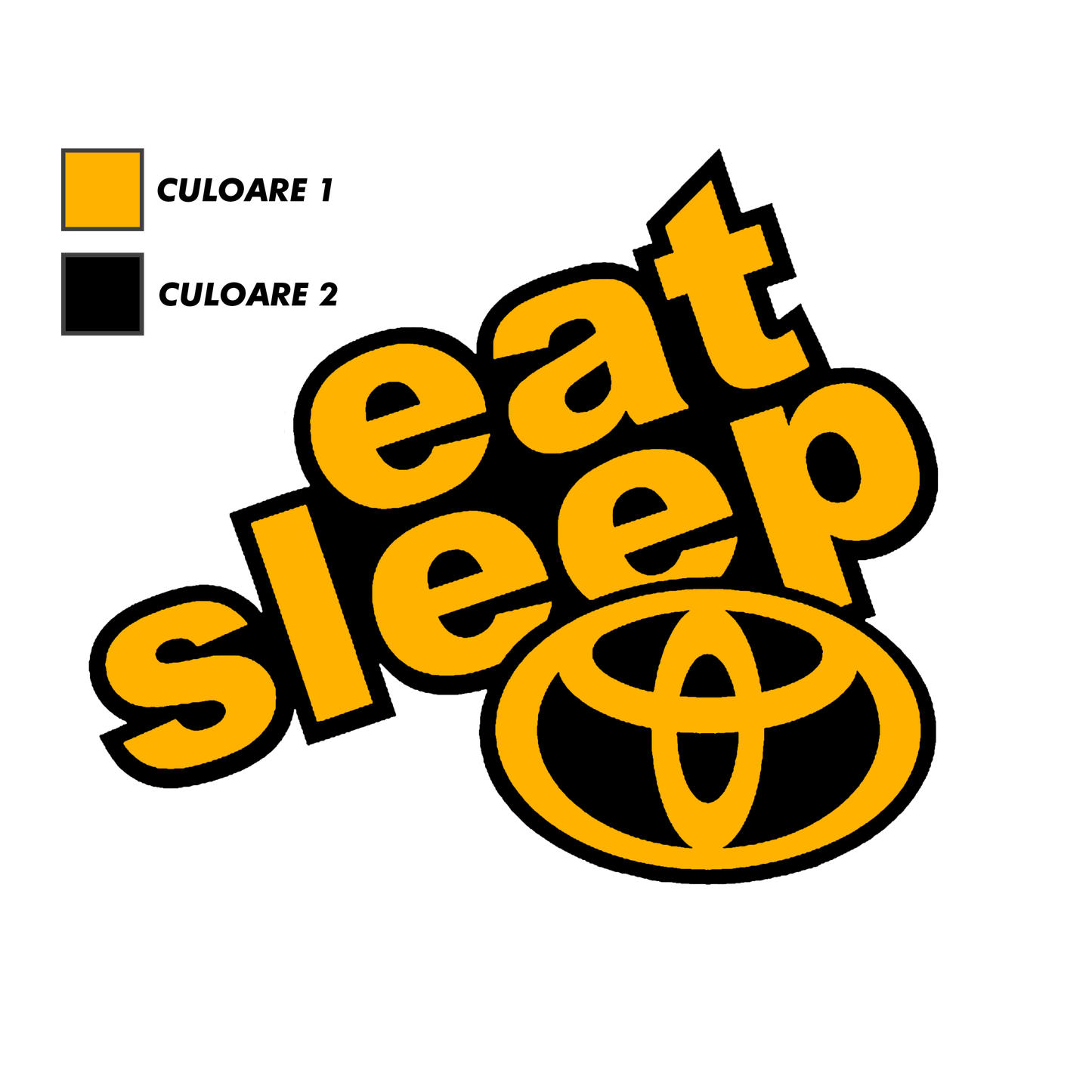 Sticker - EAT SLEEP TOYOTA