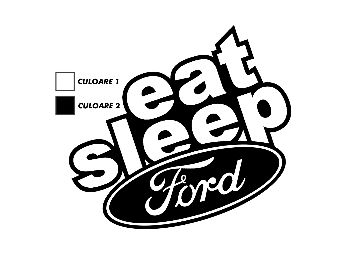 Sticker - EAT SLEEP FORD