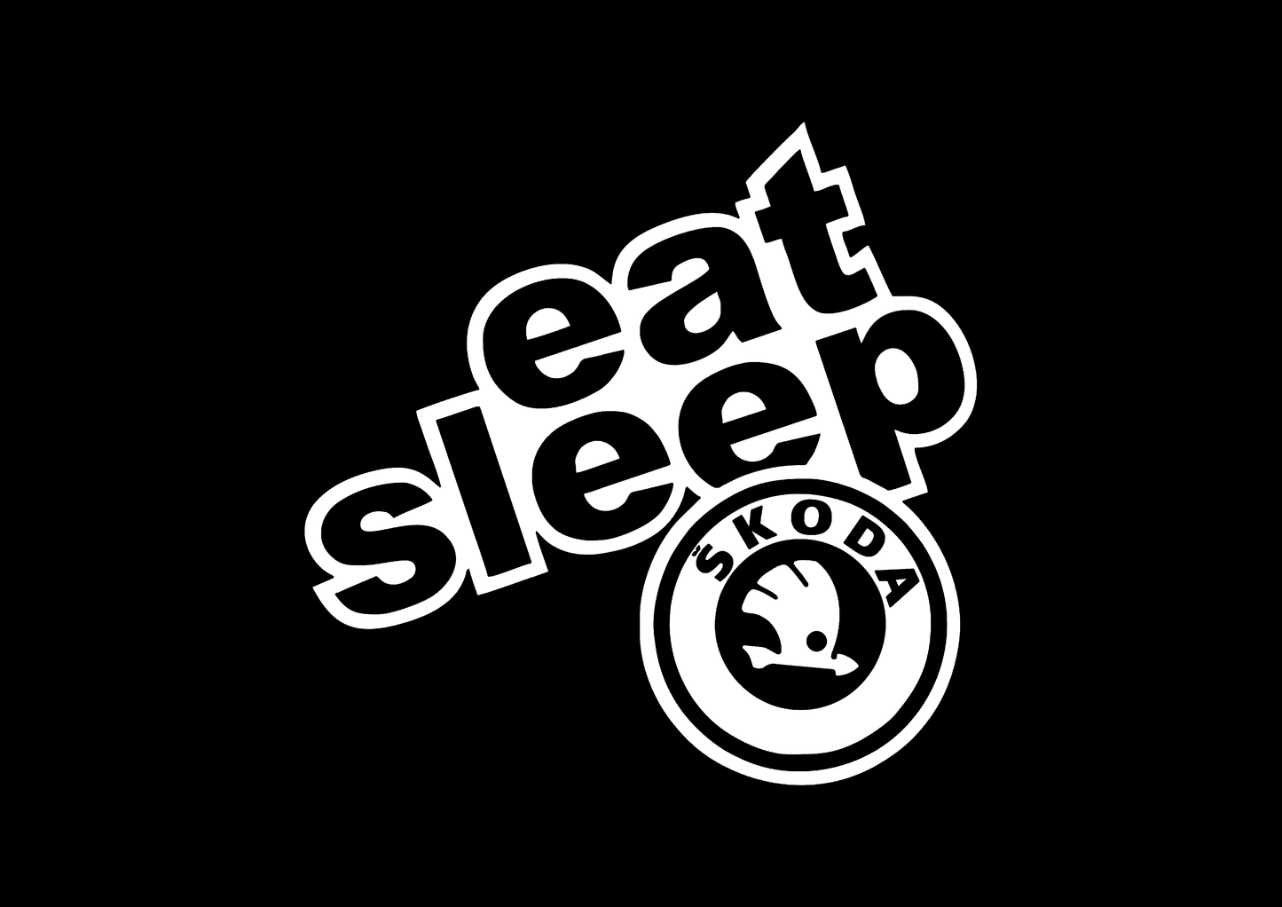 Sticker - EAT SLEEP SKODA