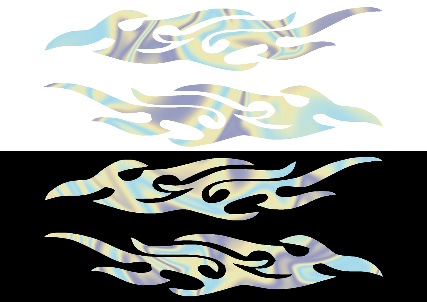 Sticker Set - X2 FLAMES