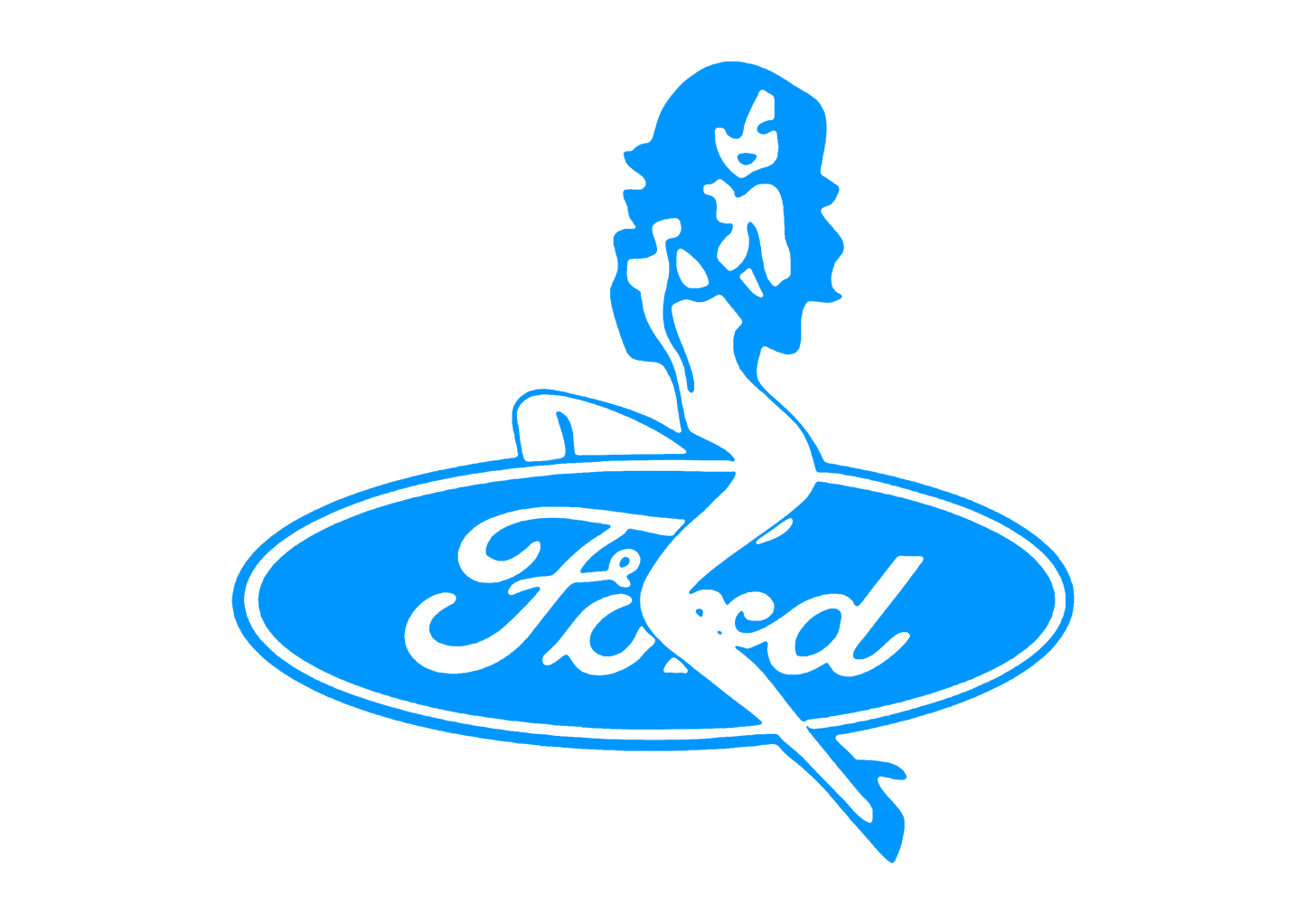 Sticker - FORD GIRL 2