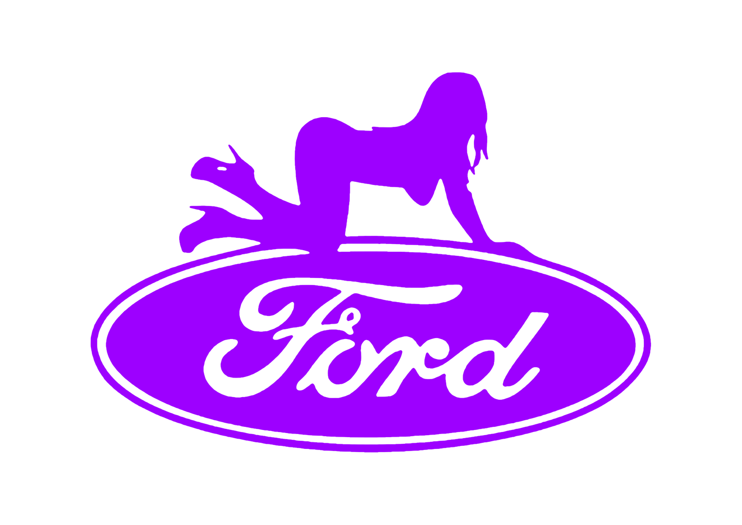 Sticker - FORD GIRL 4