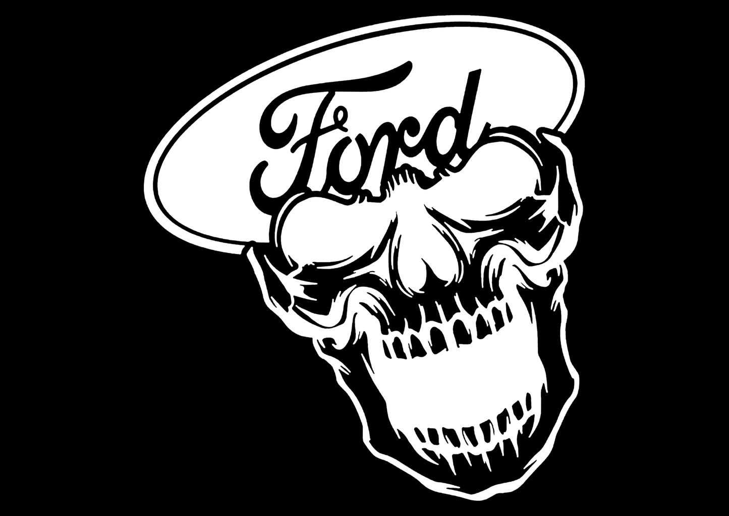 Sticker - FORD SKULL 2