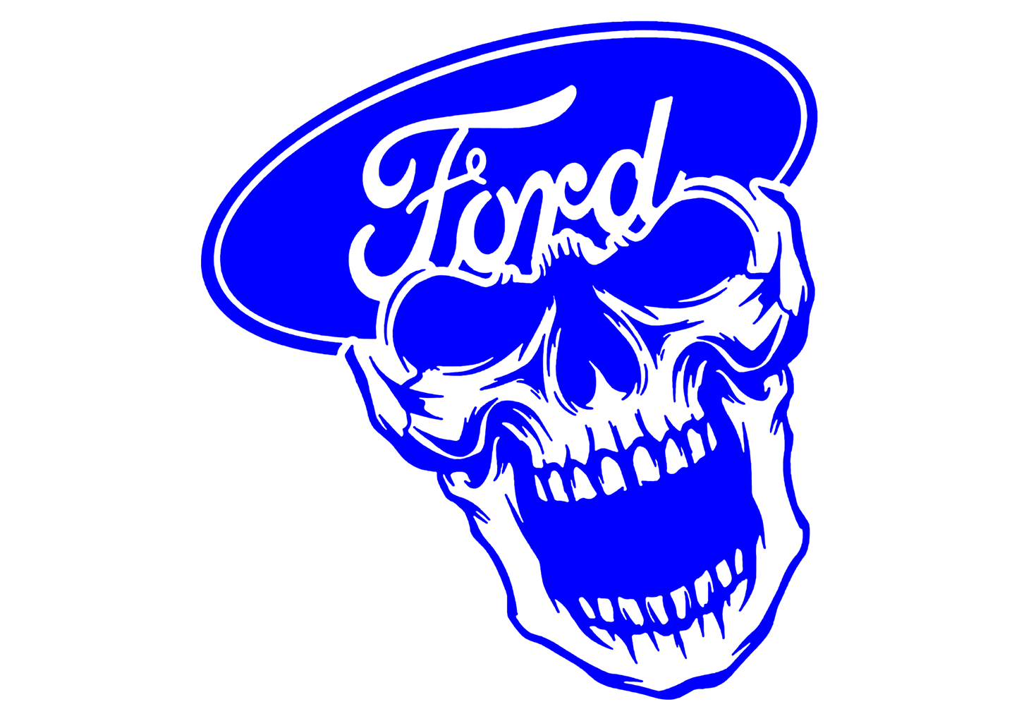 Sticker - FORD SKULL 2