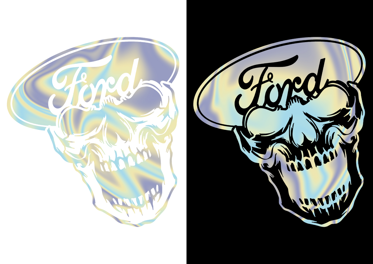 Sticker - FORD SKULL 2