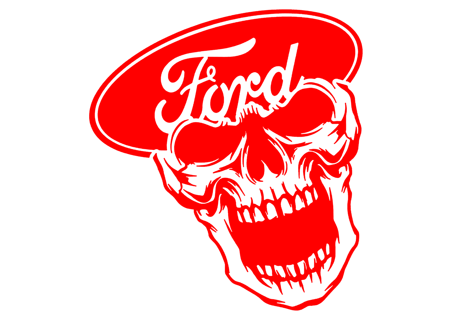 Sticker - FORD SKULL 2