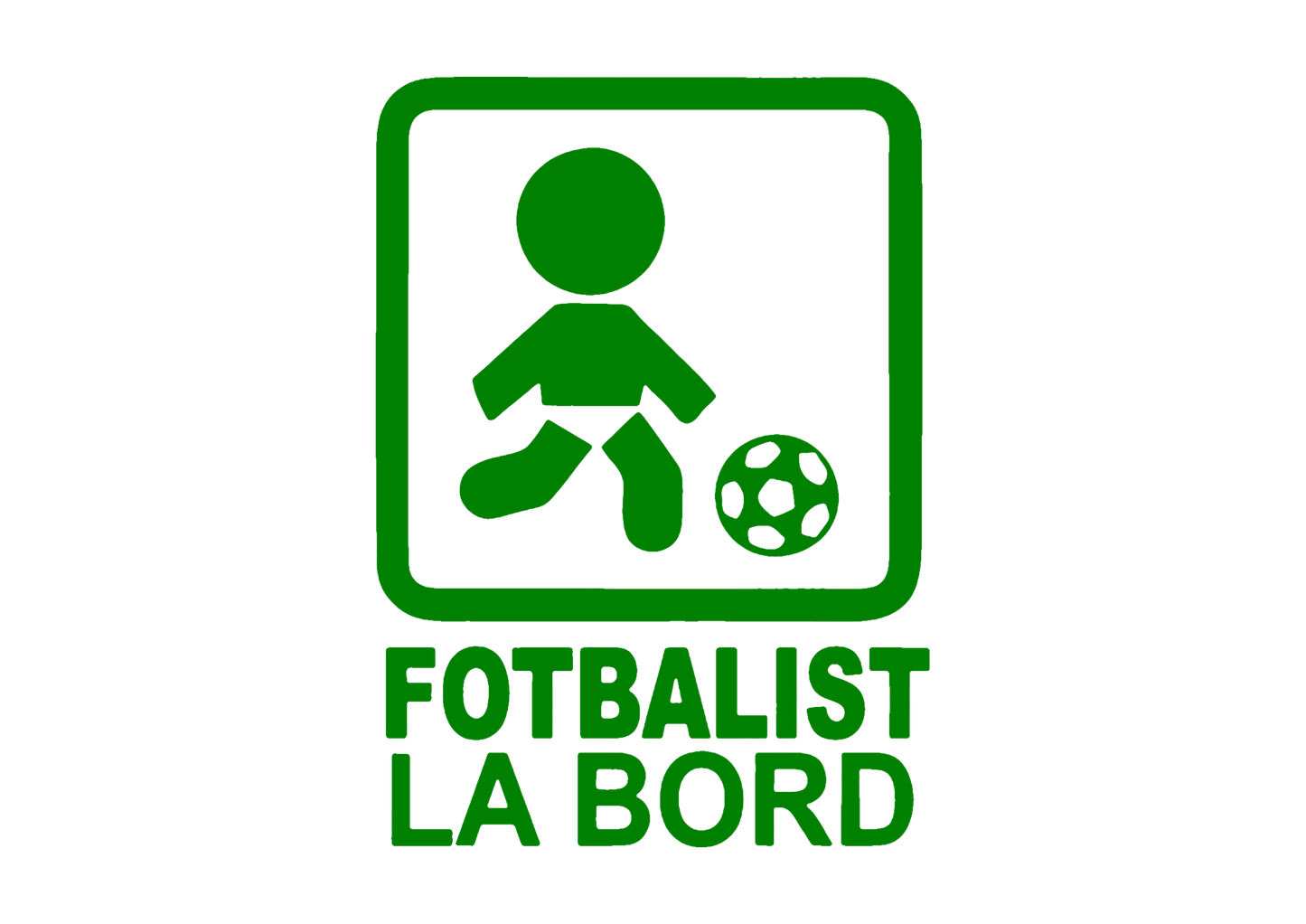 Sticker - FOTBALIST LA BORD
