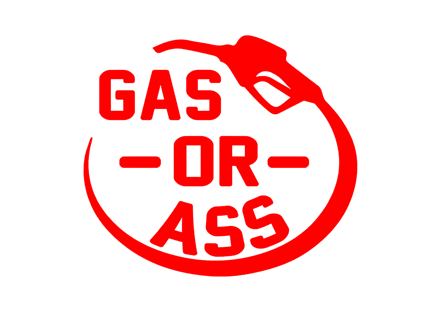Sticker - GAS OR ASS