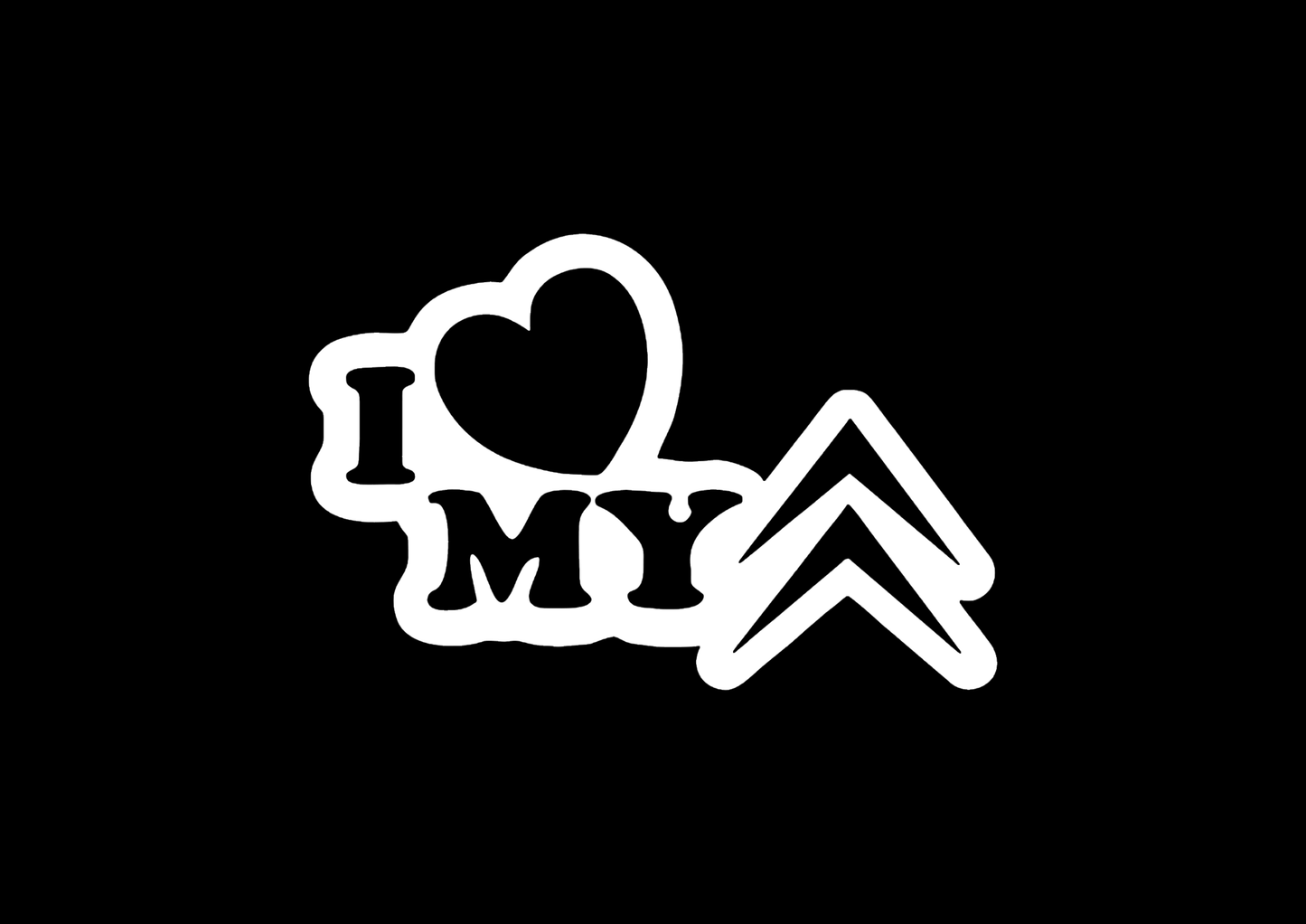 Sticker - I LOVE MY CITROEN