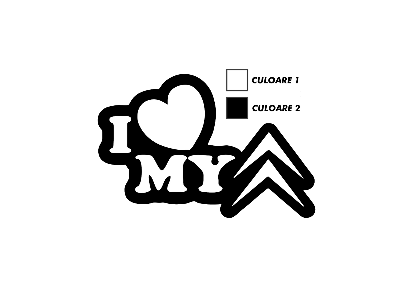 Sticker - I LOVE MY CITROEN