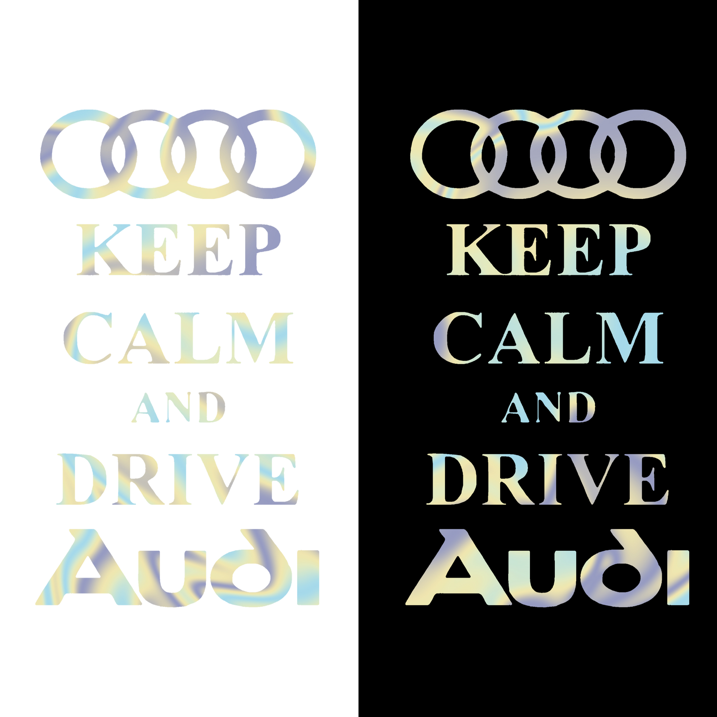 Sticker - KEEP CALM AND DRIVE AUDI