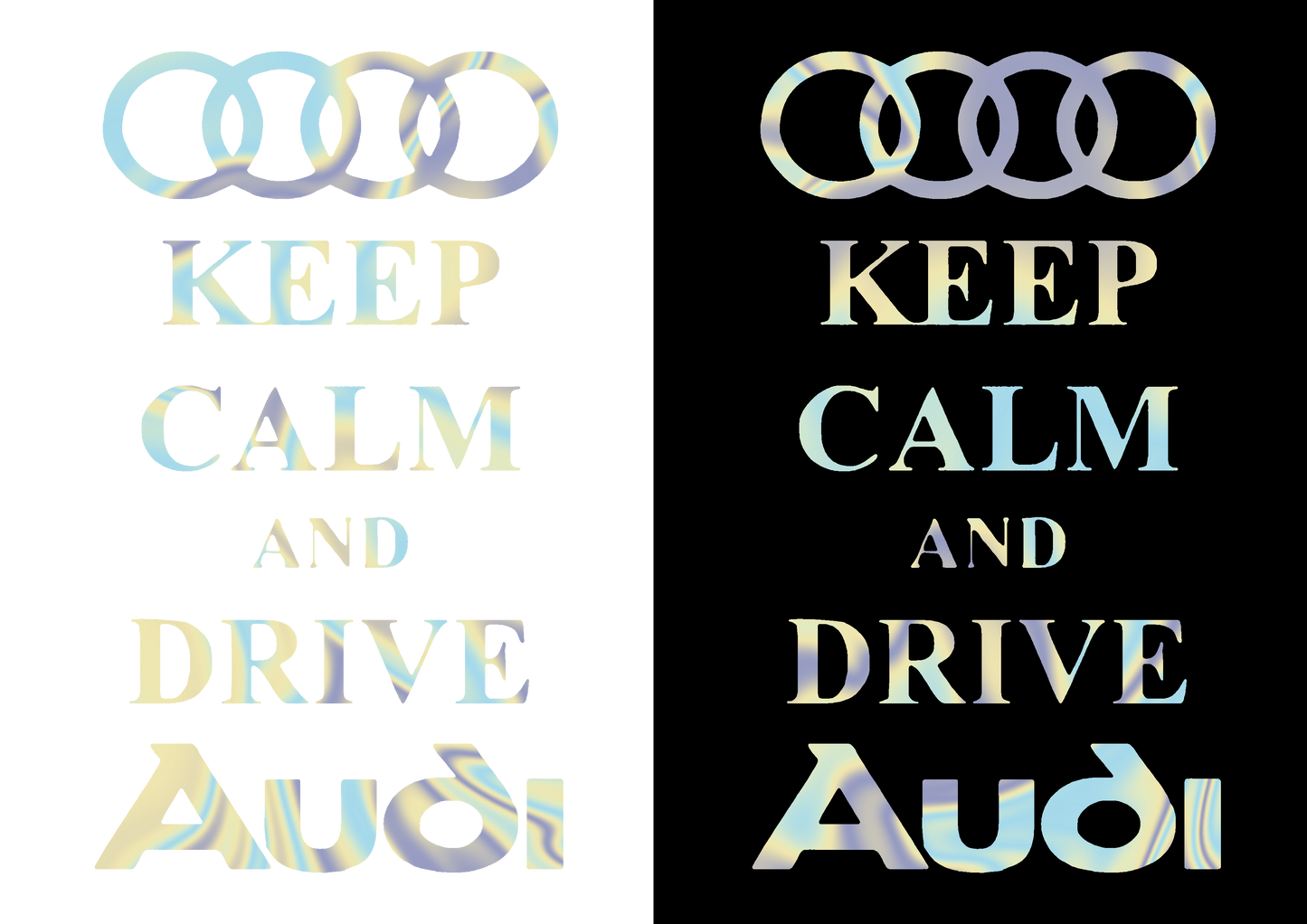 Sticker - KEEP CALM AND DRIVE AUDI