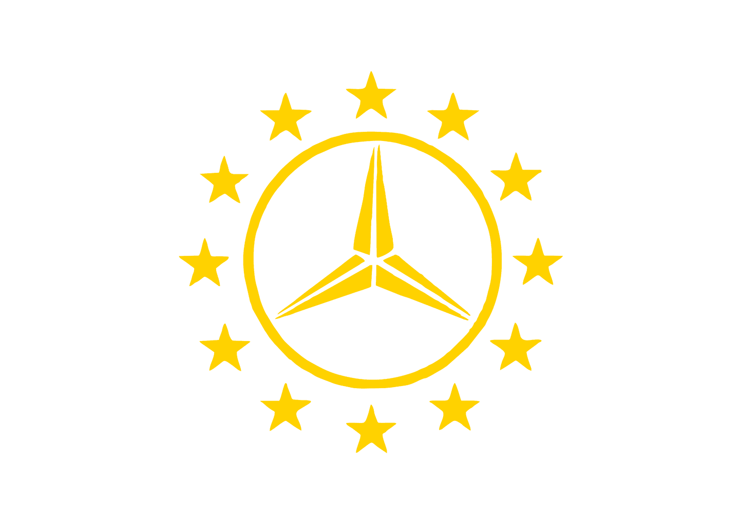 Sticker - MERCEDES STARS