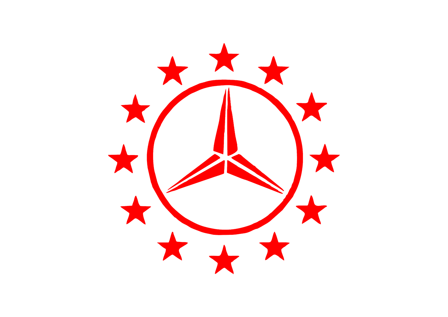 Sticker - MERCEDES STARS