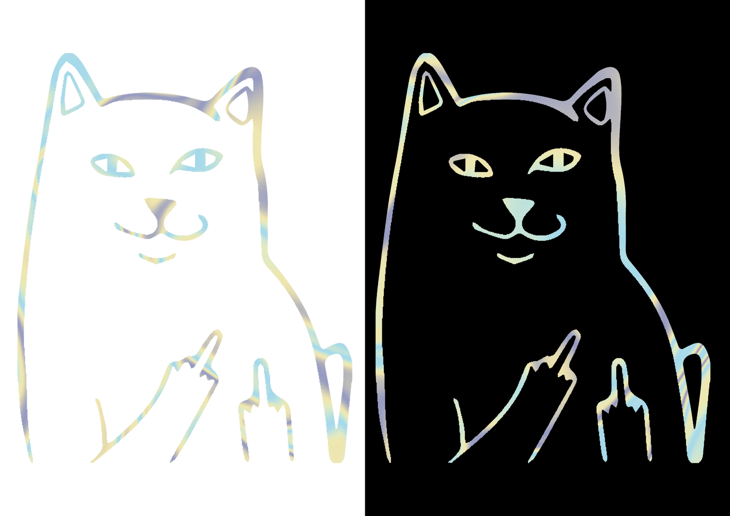 Sticker - CAT MIDDLE FINGER