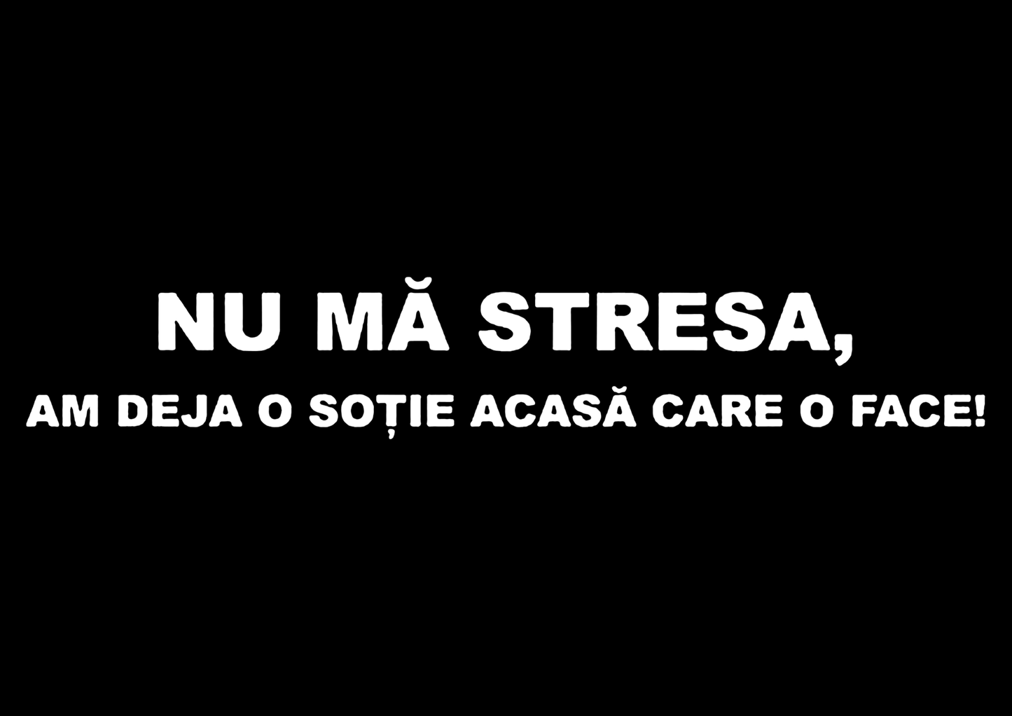Sticker - NU MA STRESA