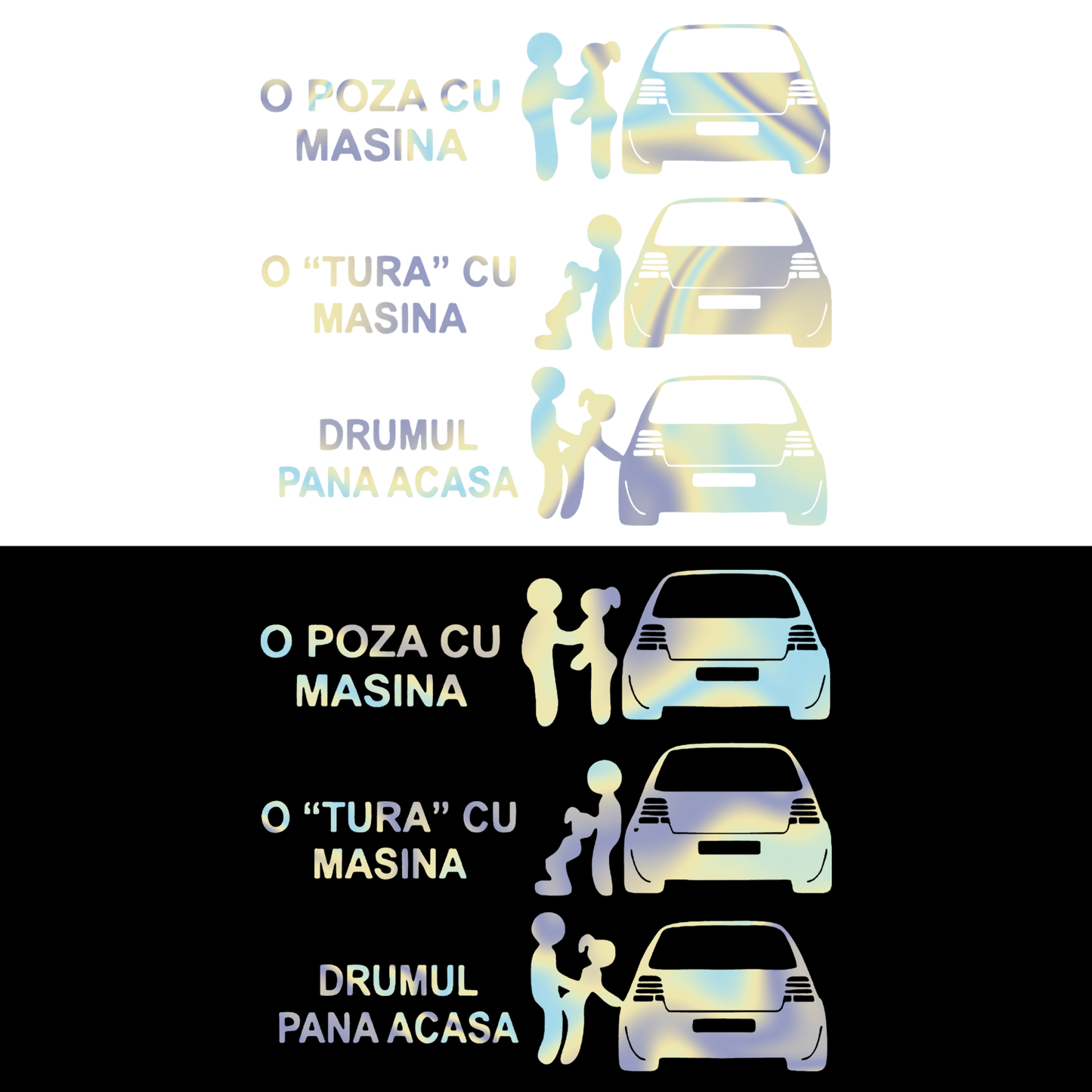 o tura cu masina golf - Holografic