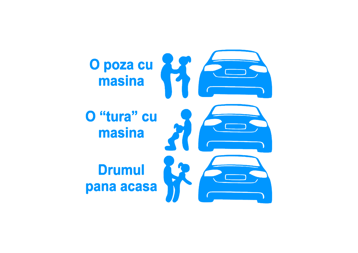 Sticker - O POZA & TURA CU MASINA