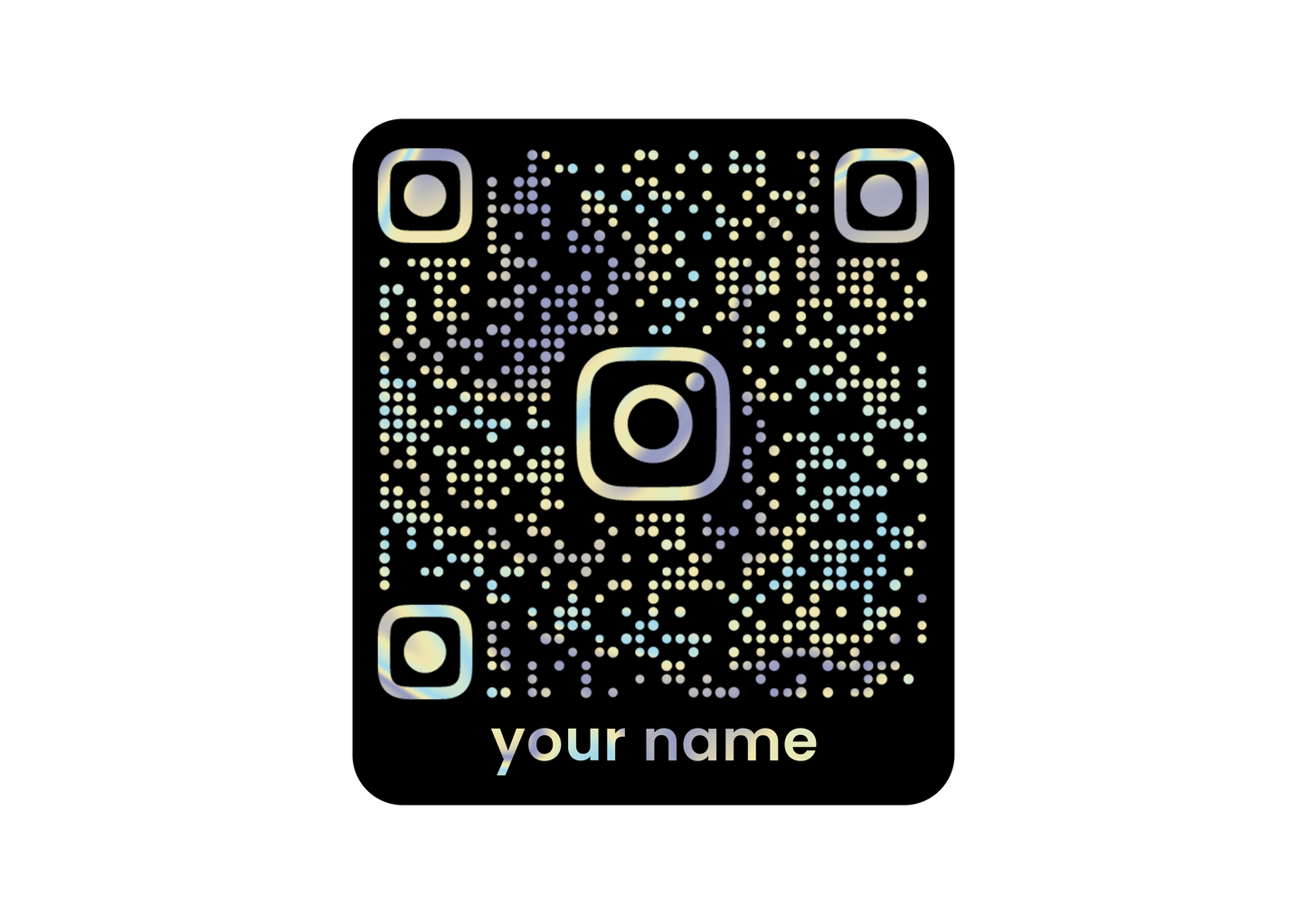 Sticker - INSTAGRAM QR CODE CARD