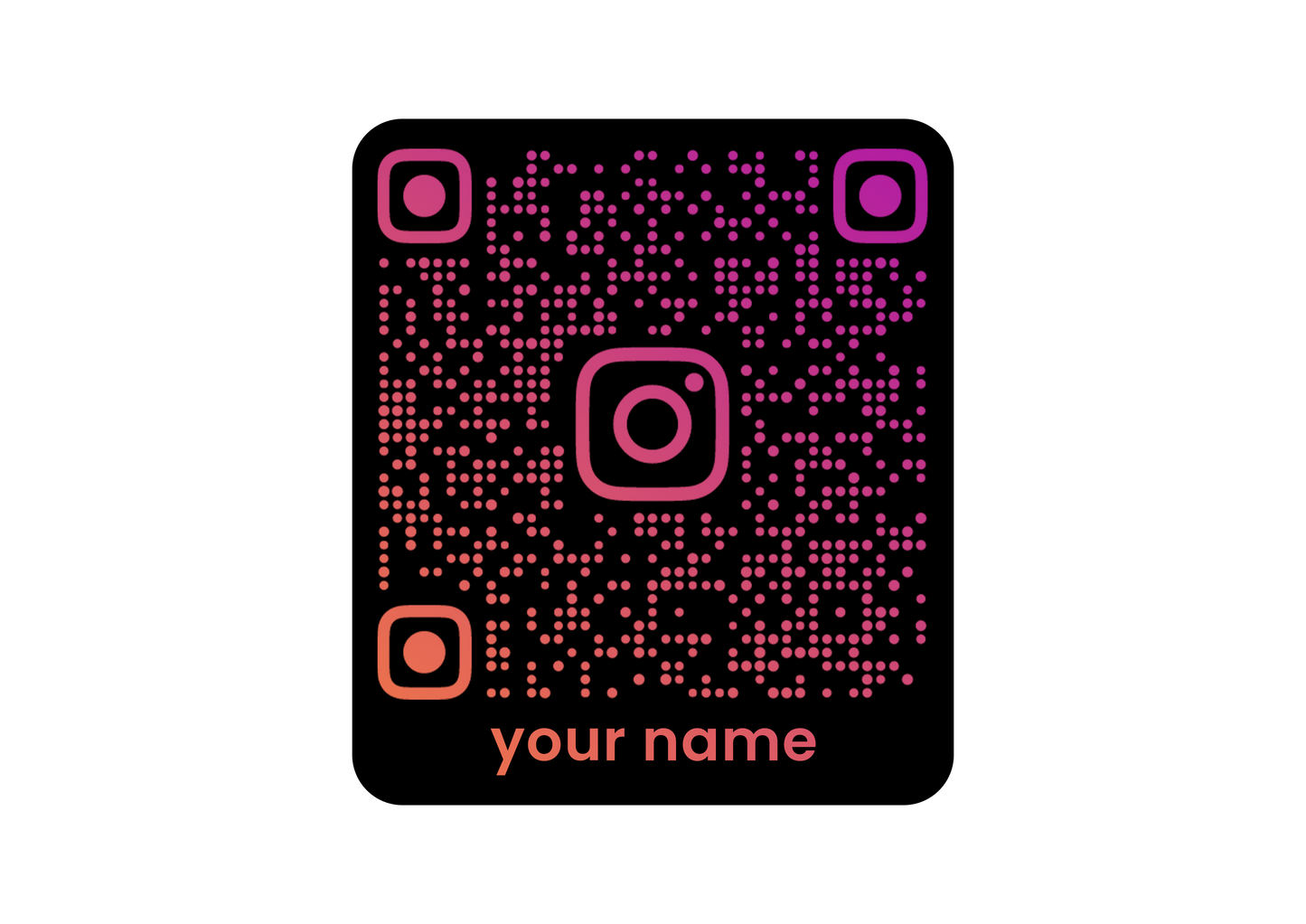 Sticker - INSTAGRAM QR CODE CARD