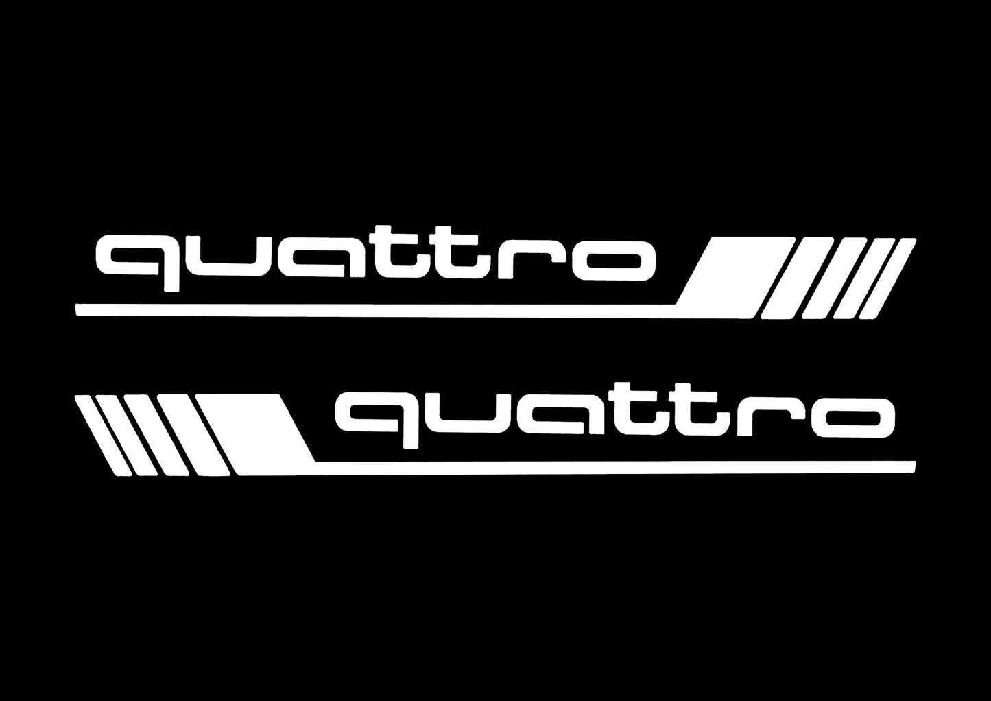 Sticker Set - X2 AUDI QUATTRO 5
