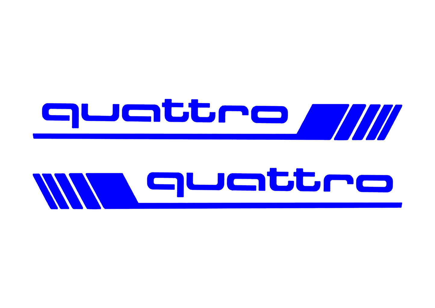 Sticker Set - X2 AUDI QUATTRO 5