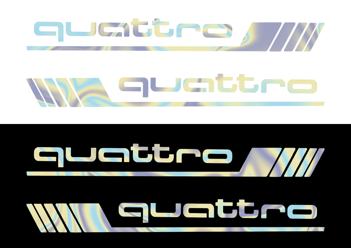 Sticker Set - X2 AUDI QUATTRO 5