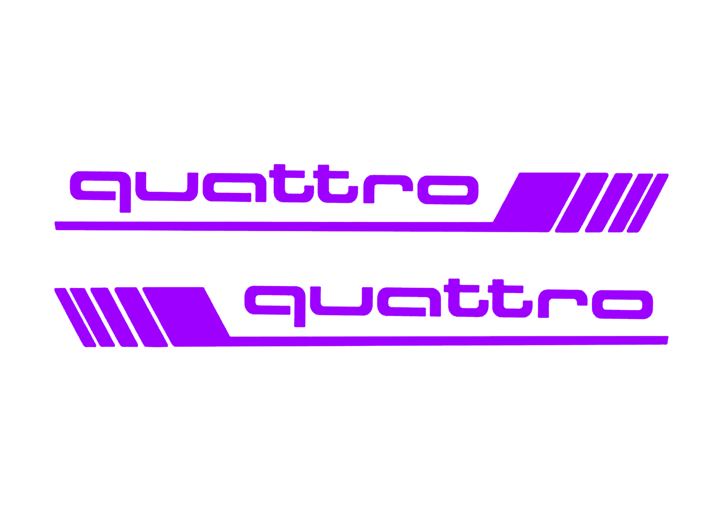 Sticker Set - X2 AUDI QUATTRO 5
