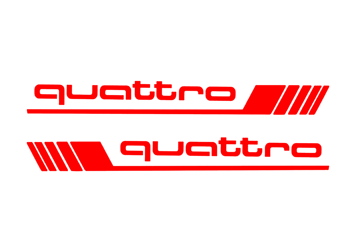 Sticker Set - X2 AUDI QUATTRO 5
