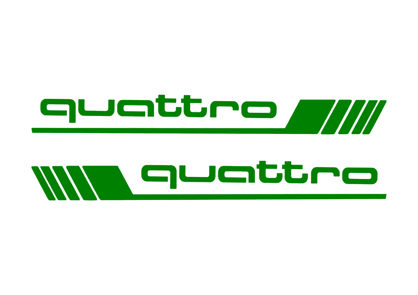Sticker Set - X2 AUDI QUATTRO 5