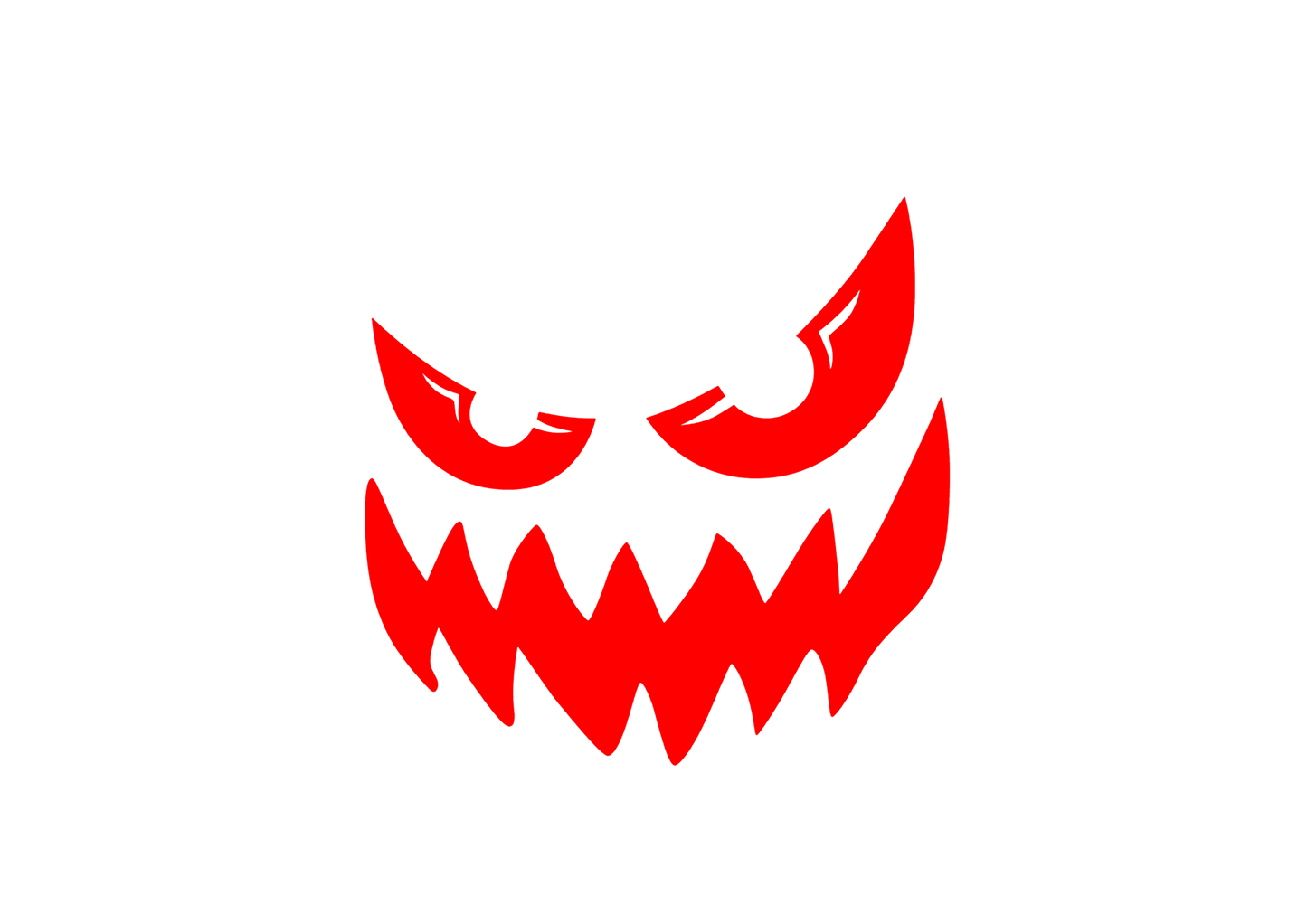 Sticker - SCARY FACE