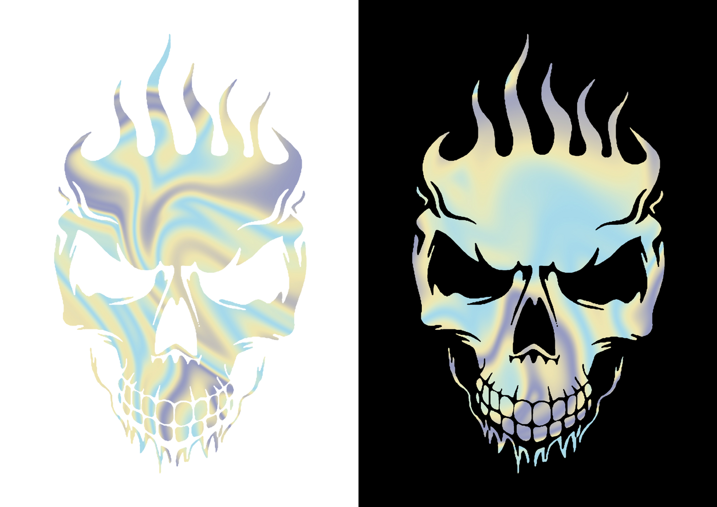 Sticker - SKULL FLAME 2