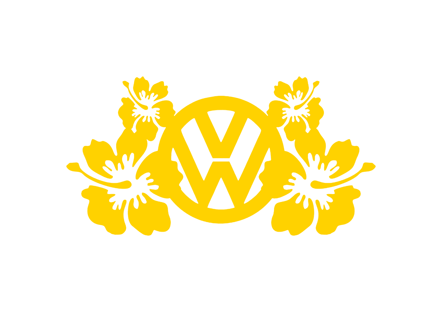 Sticker - VOLKSWAGEN FLOWERS