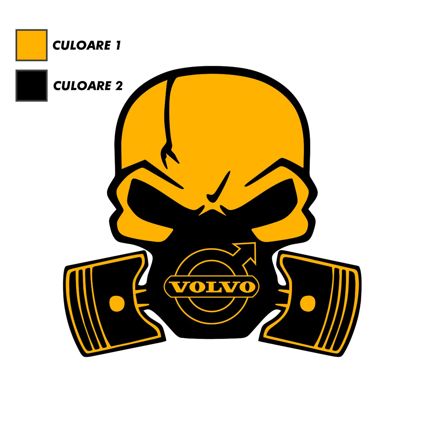 Sticker - VOLVO SKULL