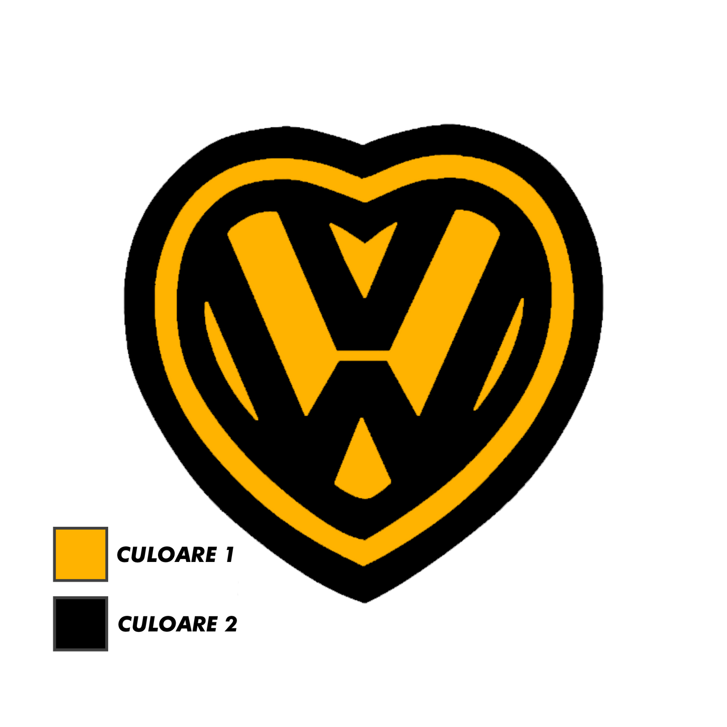 Sticker - VOLKSWAGEN HEART 2