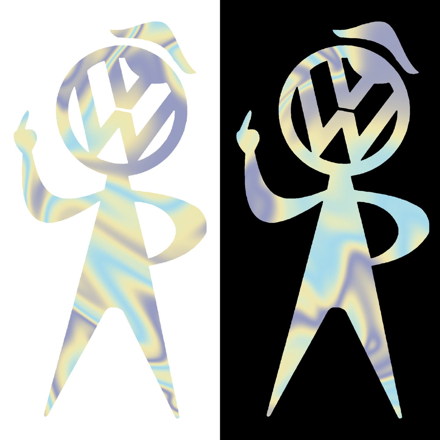 Sticker - VOLKSWAGEN MIDDLE FINGER