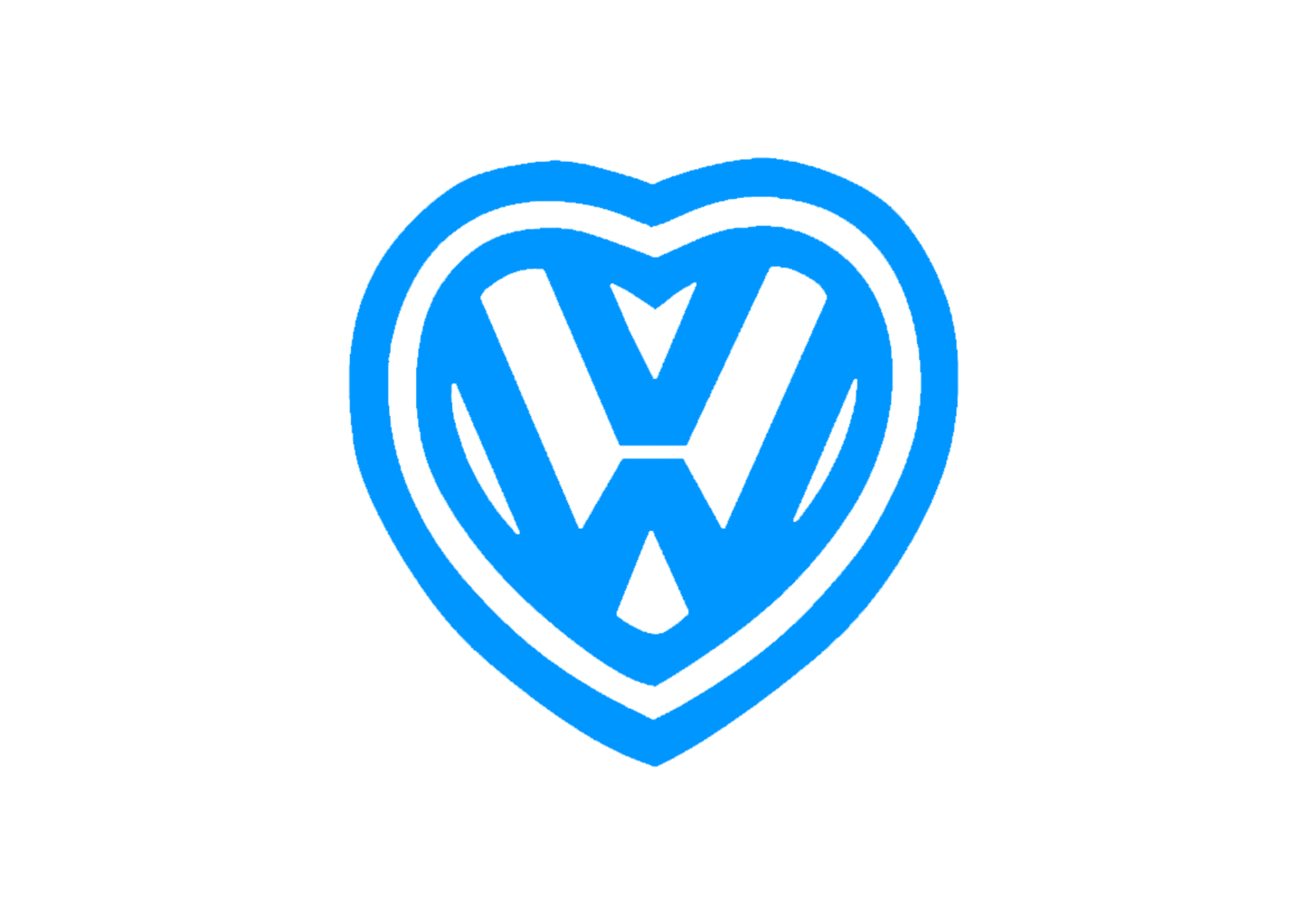 Sticker - VOLKSWAGEN HEART 2