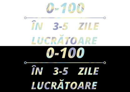 Sticker - 0-100 IN 3-5 ZILE LUCRATOARE
