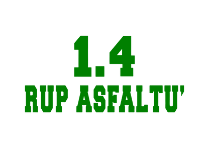 Sticker - 1.4 RUP ASFALTU'
