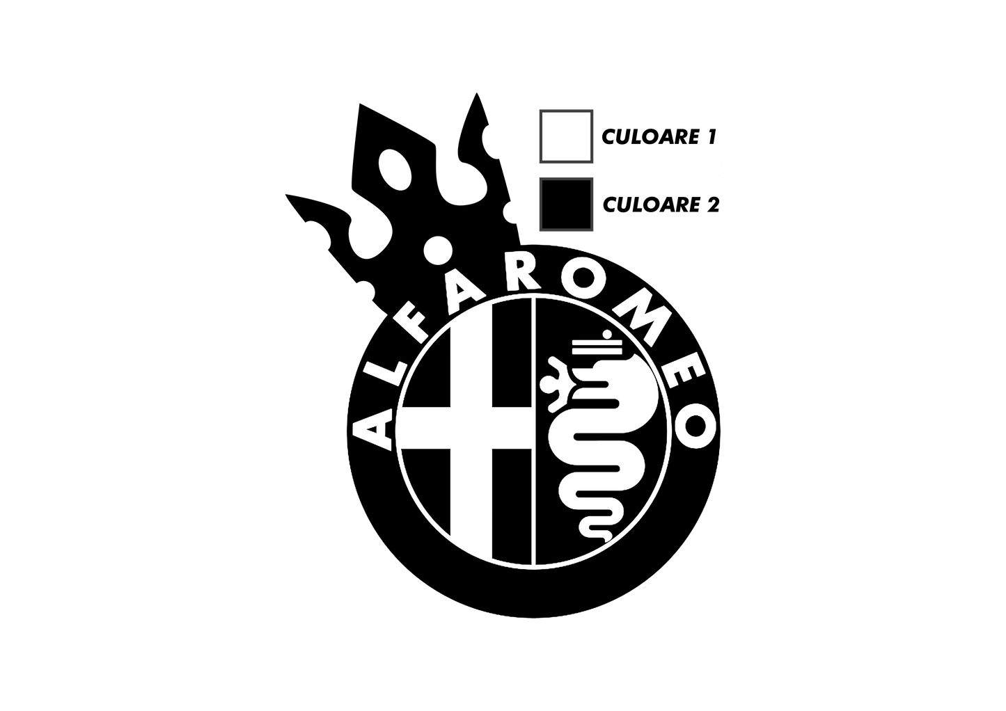 Sticker - ALFA ROMEO CROWN